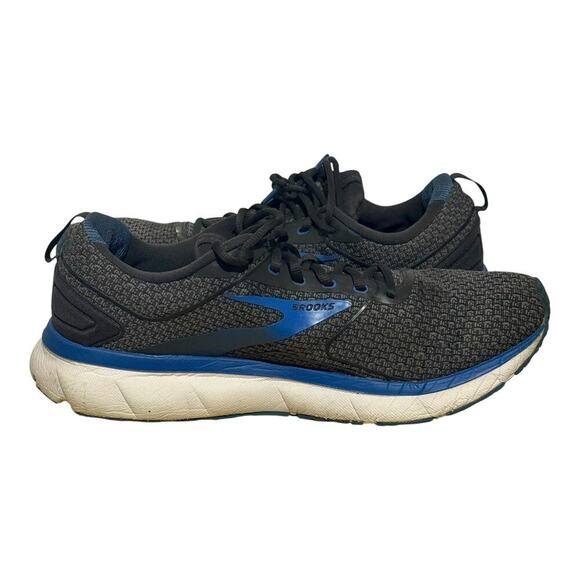 Brooks Transmit 3 Black Gray Blue Running Shoes Men’s Size 13 Stability Cushion - Picture 8 of 9